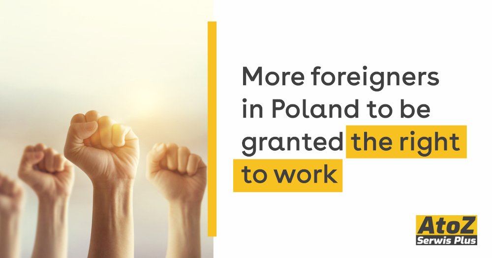 More foreigners in Poland to be granted the right to work More foreigners in Poland to be granted the right to work