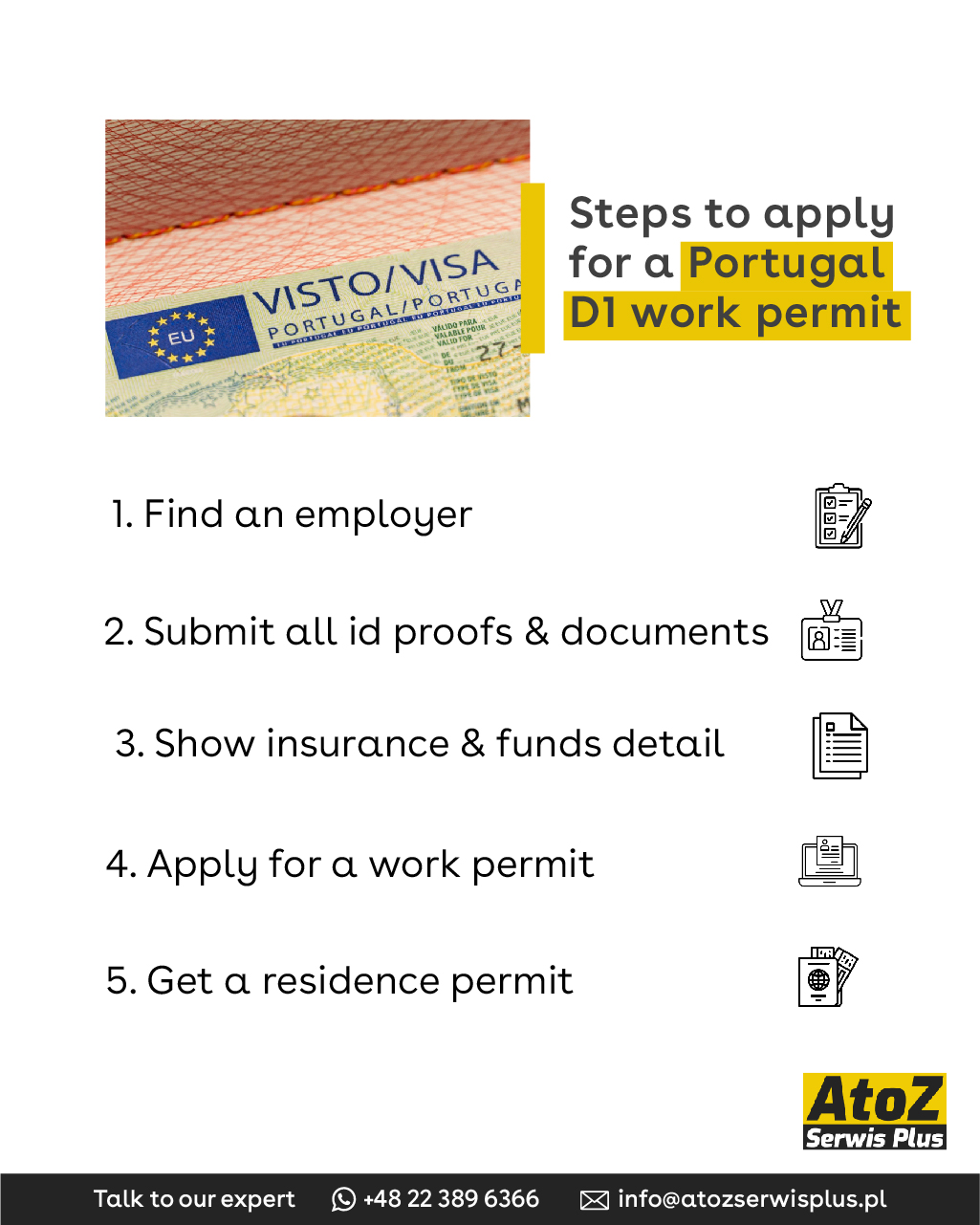 steps-to-apply-for-a-portugal-d1-work-permit